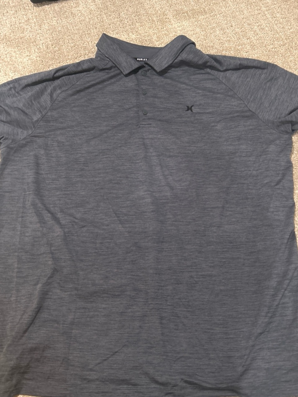 Hurley Men's Dark Heather Gray Polo